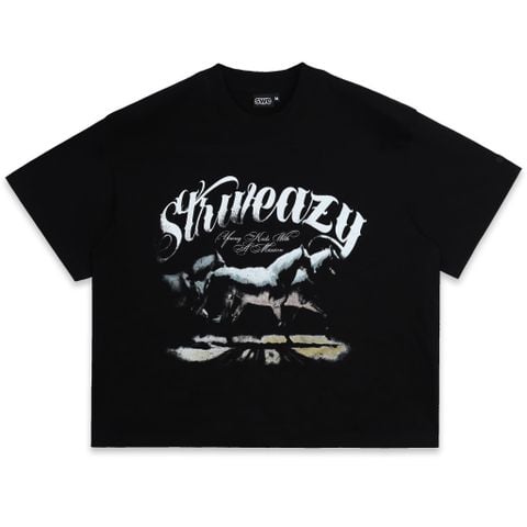  SWE STAMPEDE BOXY TEE - BLACK 