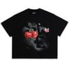  SWE CHERRY BOXY TEE - BLACK 
