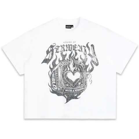  SWE RING BOXY TEE - WHITE 