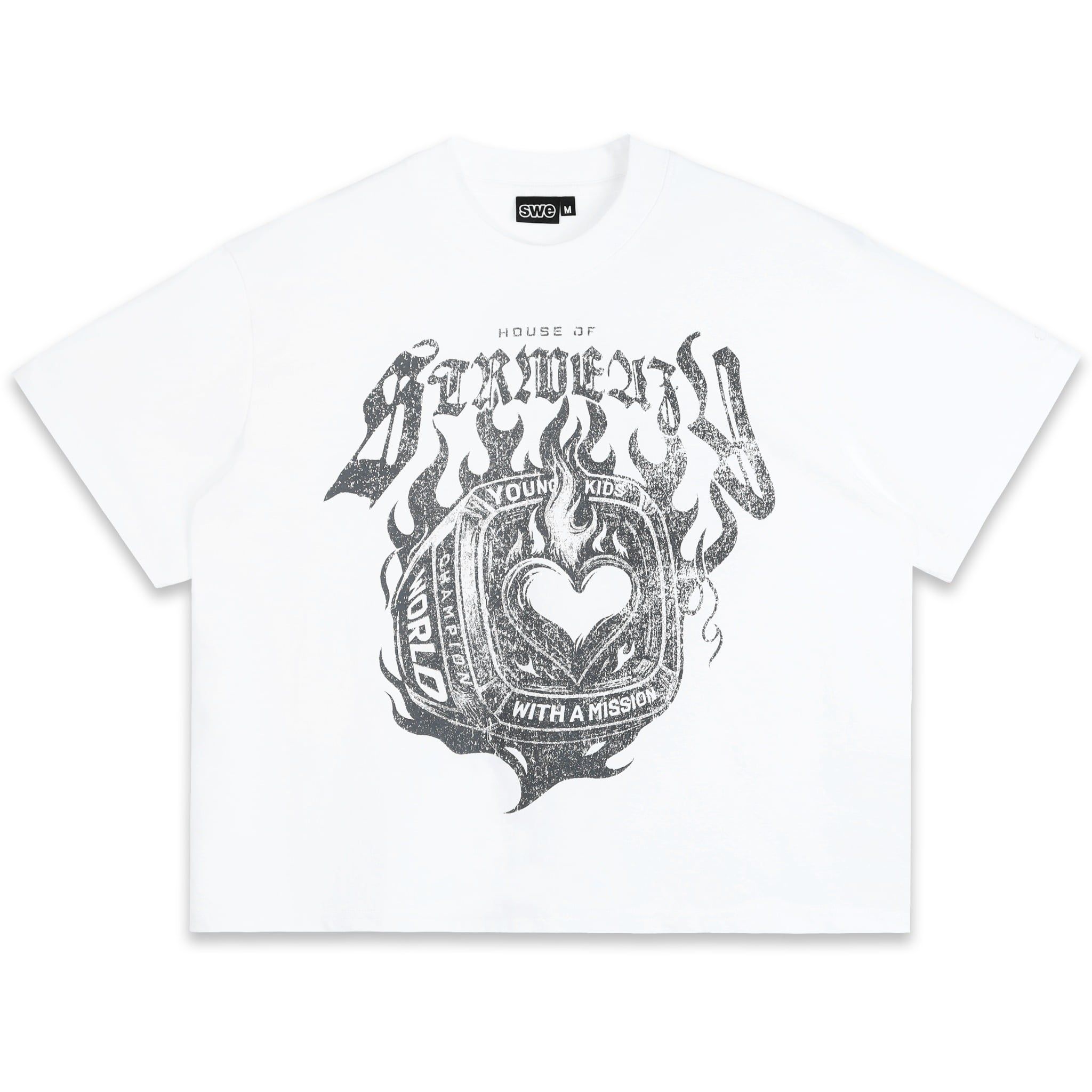  SWE RING BOXY TEE - WHITE 