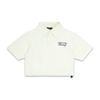  SWE SCRIPT CROP POLO - IVORY 