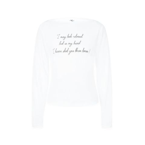  SWE HEADSHOT LS TEE - WHITE 