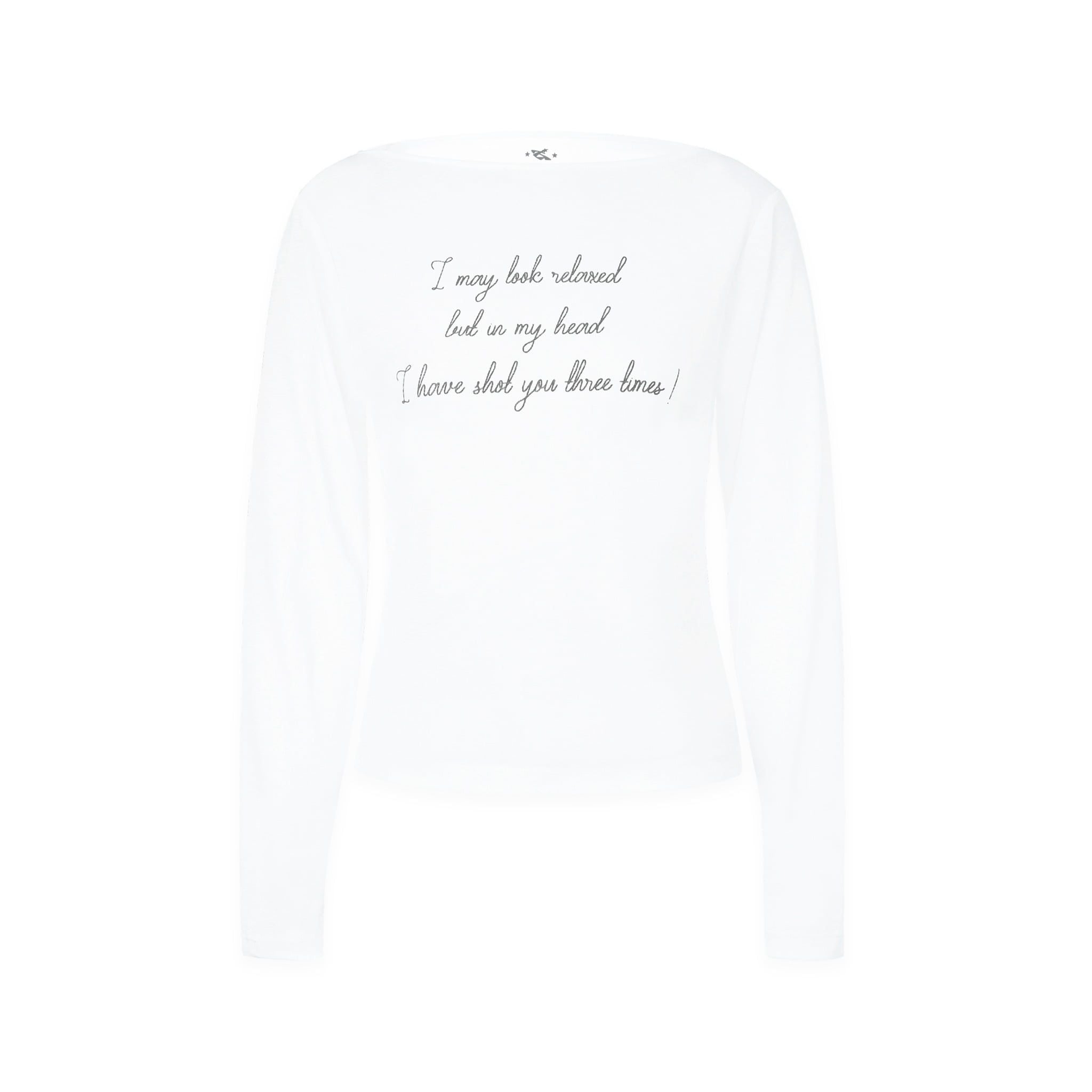  SWE HEADSHOT LS TEE - WHITE 