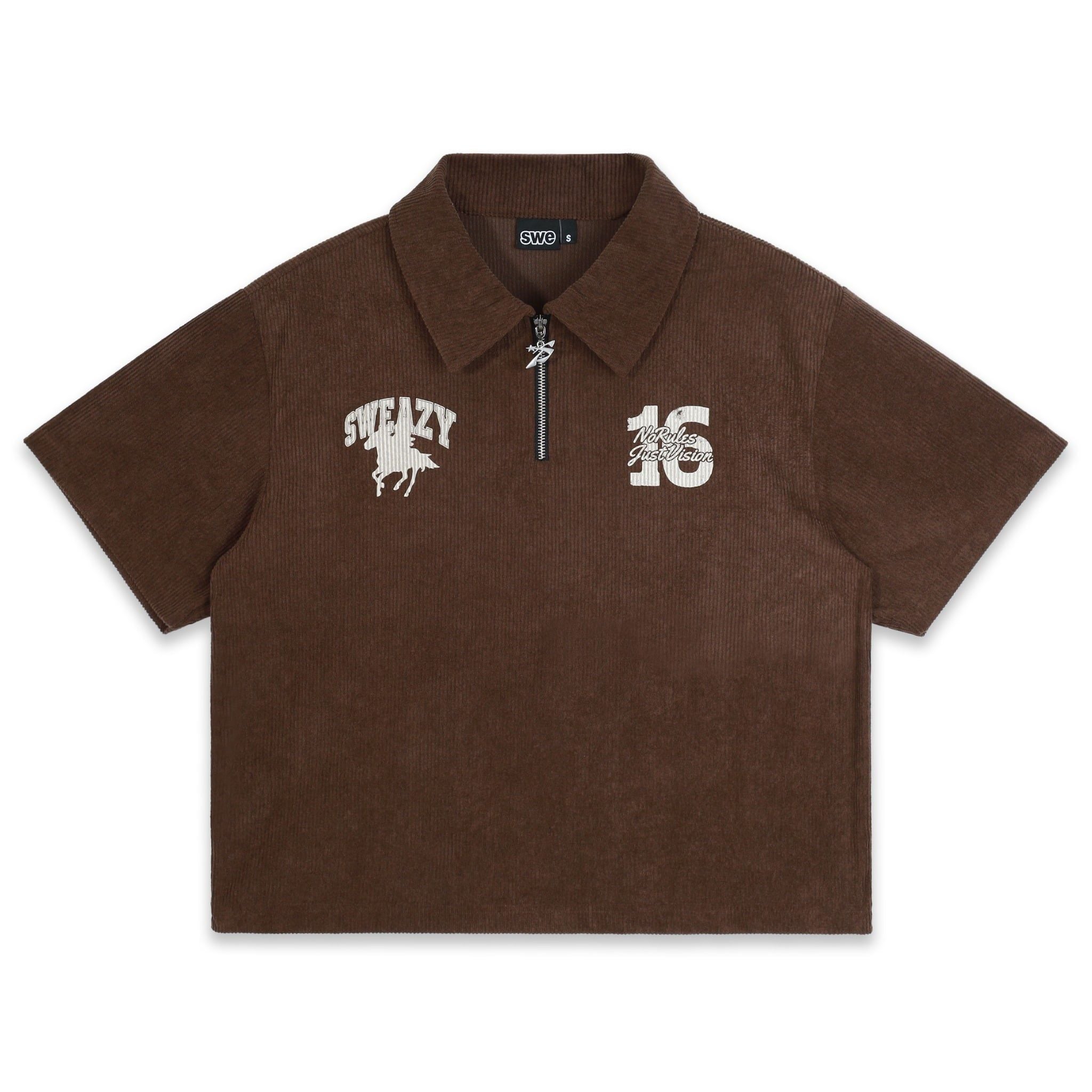  SWE CORDUROY SHIRT - BROWN 