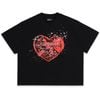  SWE CANDY ROSES BOXY TEE - BLACK 