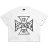  SWE CROSS BOXY TEE - WHITE 