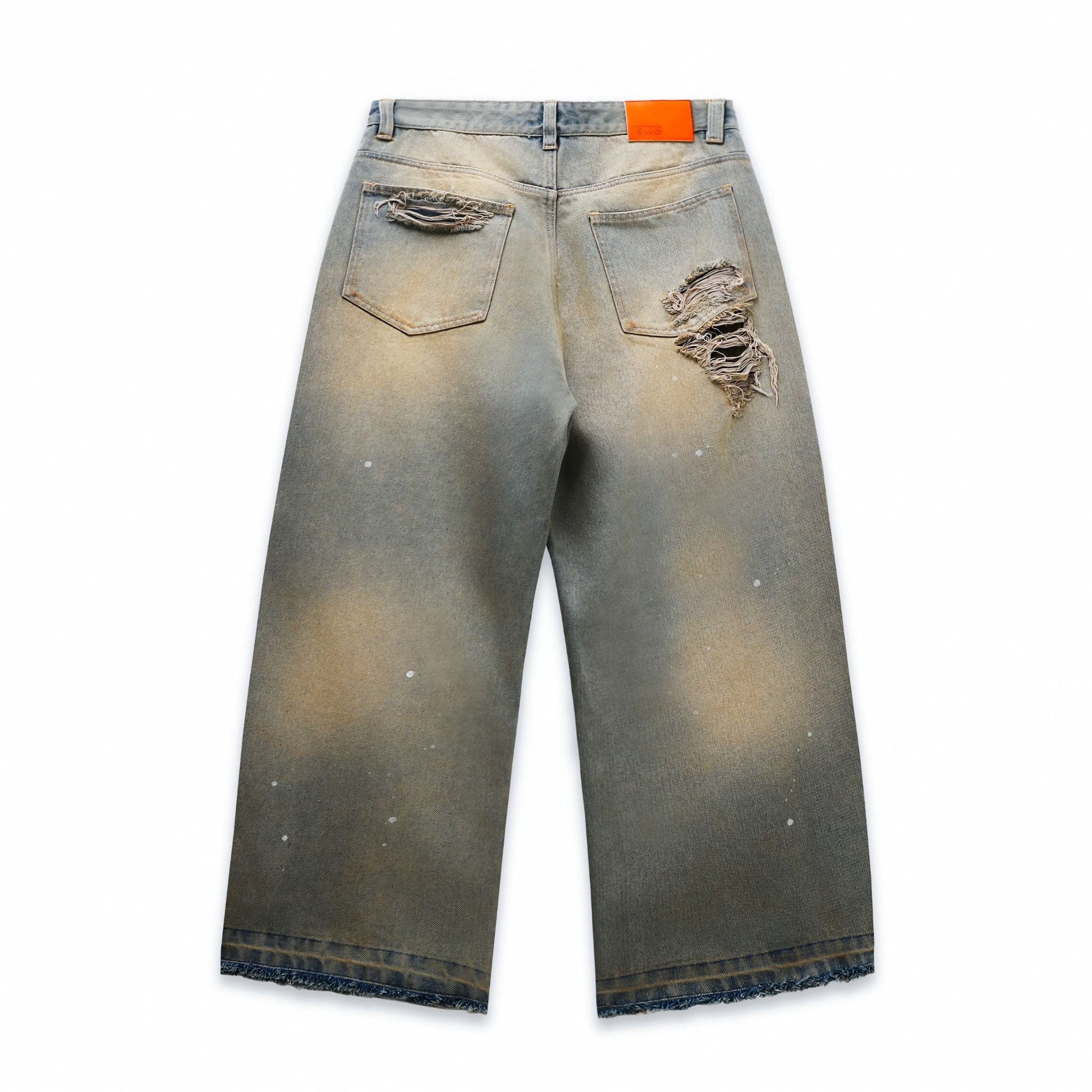  SWE DUNE DESTROYED JEANS - BLUE 