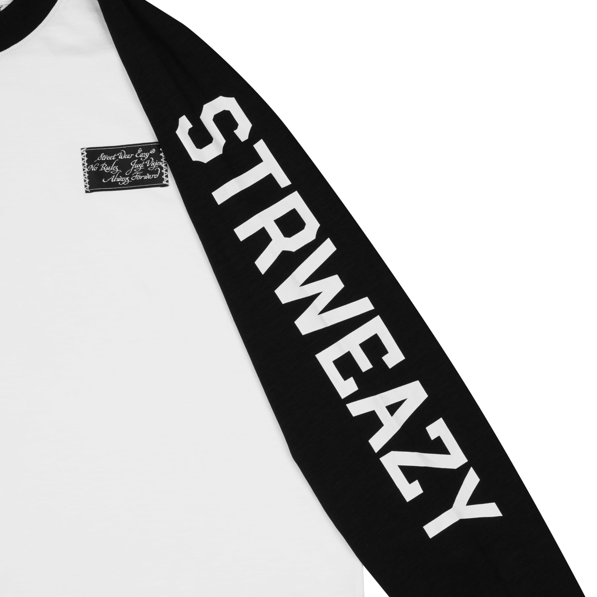  SWE TRACKSIDE L/S TEE - BLACK/WHITE 