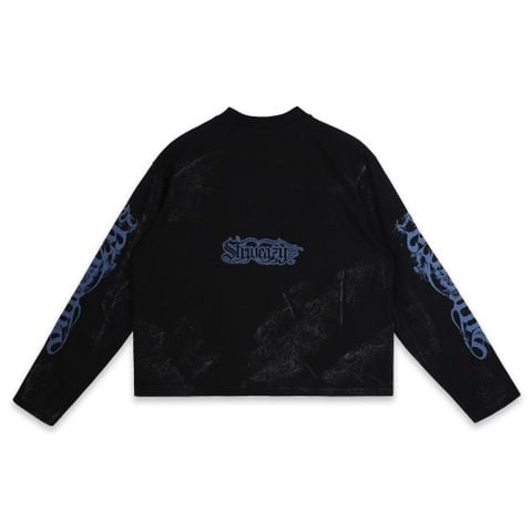  SWE ROYAL WAFFLE L/S TEE - BLACK 