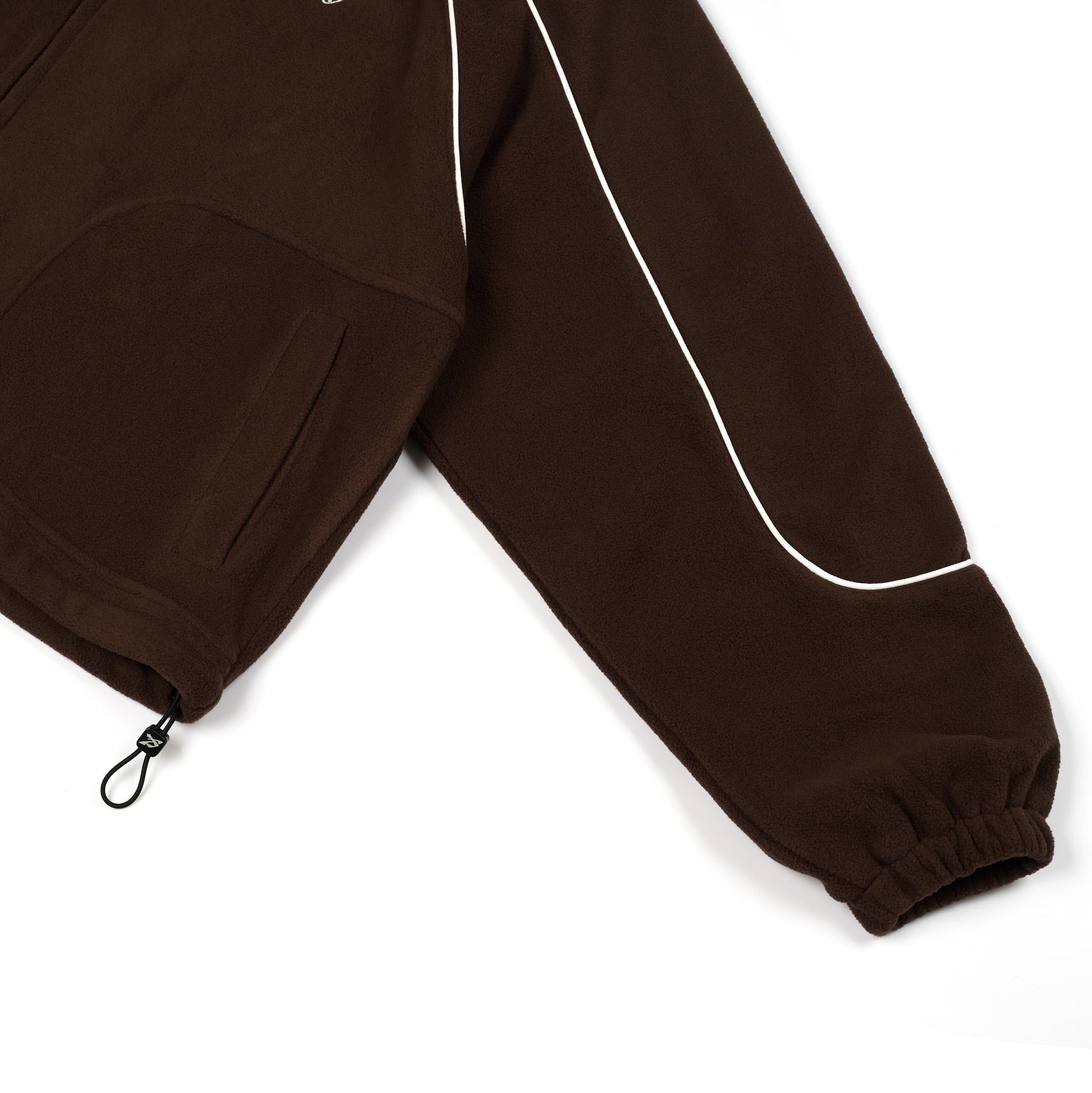  SWE TRACK FLEECE JACKET - BROWN 