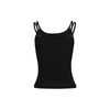  SWE DOUBLE STRAP CAMISOLE - BLACK 