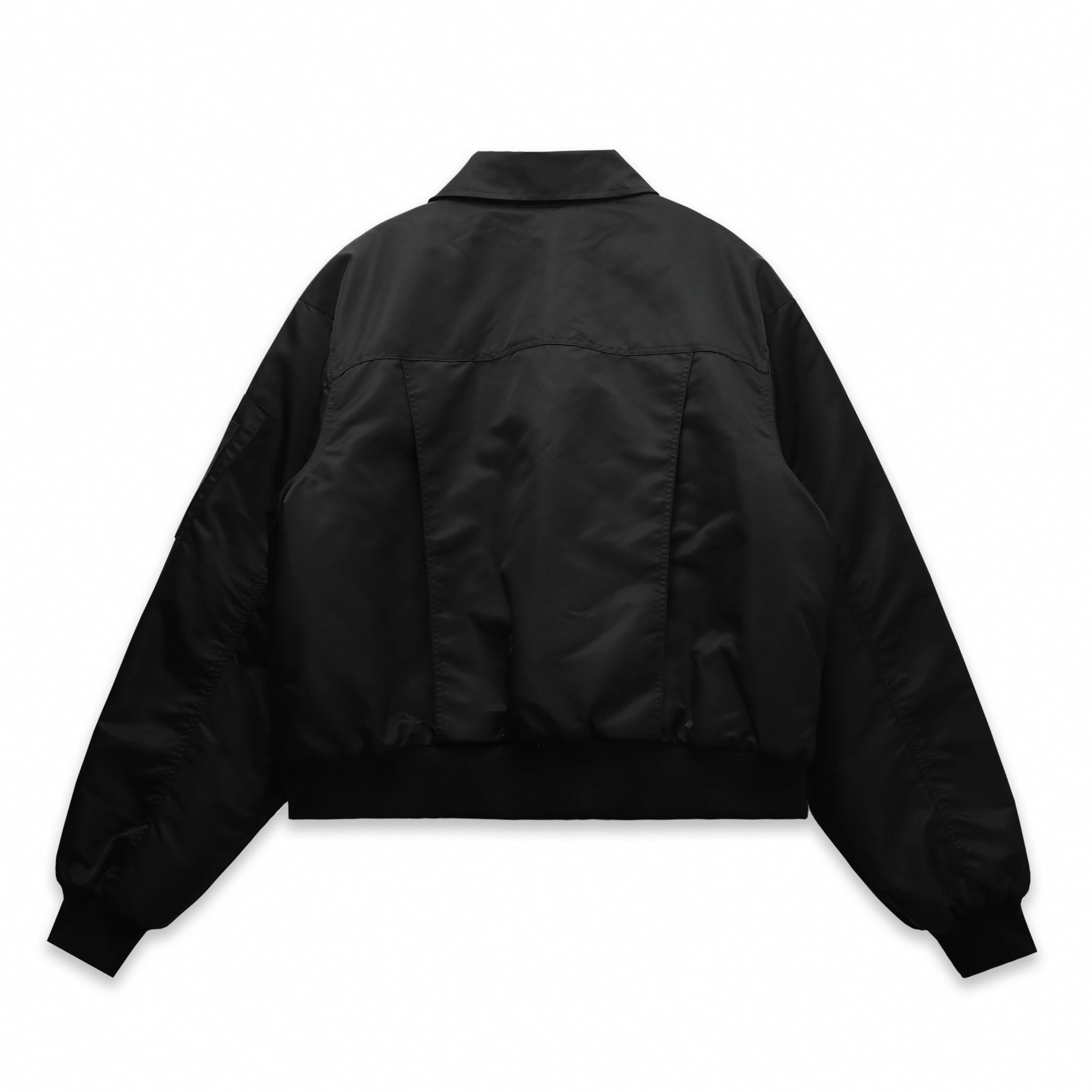  SWE BADGE BOMBER JACKET - BLACK 