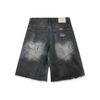  SWE INTERCUT DENIM SHORTS - WASHED BLACK 