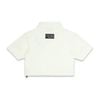  SWE SCRIPT CROP POLO - IVORY 