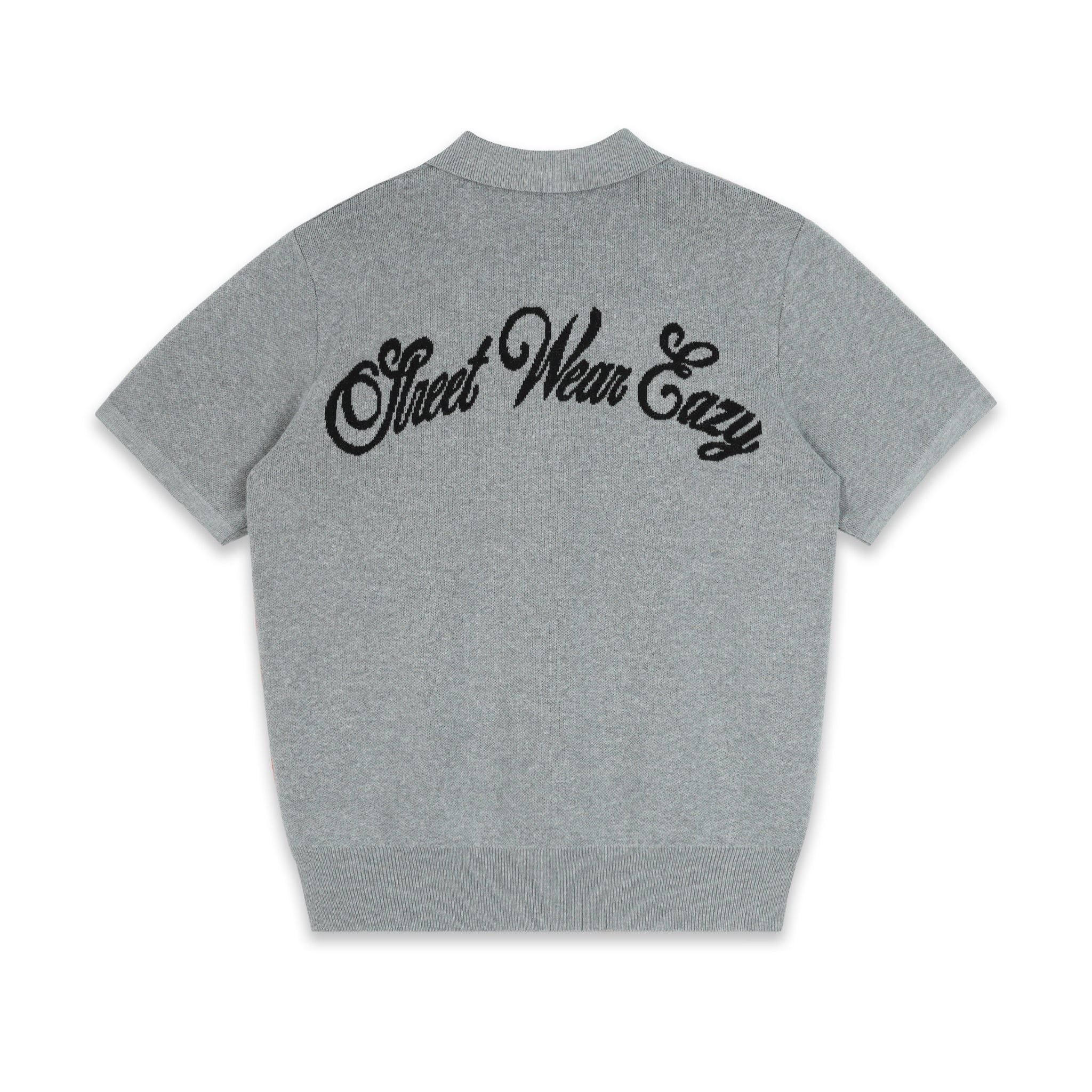  SWE KNIT POLO - GRAY 