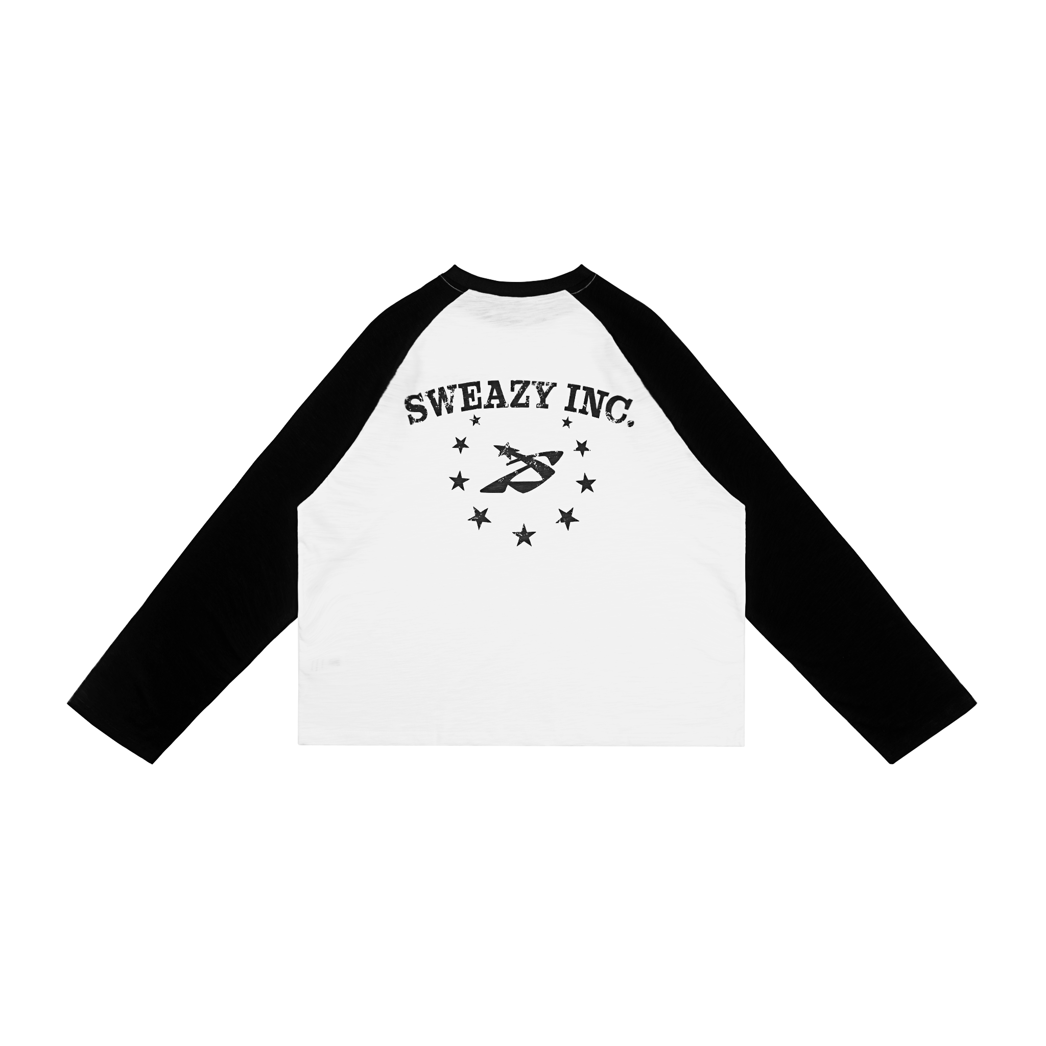  SWE SLUB RAGLAN L/S TEE - BLACK/WHITE 