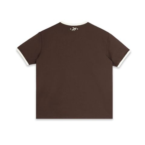  SWE BUSY RINGER TEE - BROWN 