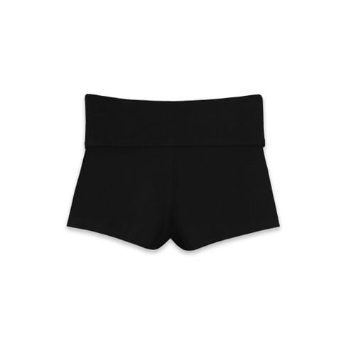  SWE WAISTBAND SHORTS - BLACK 