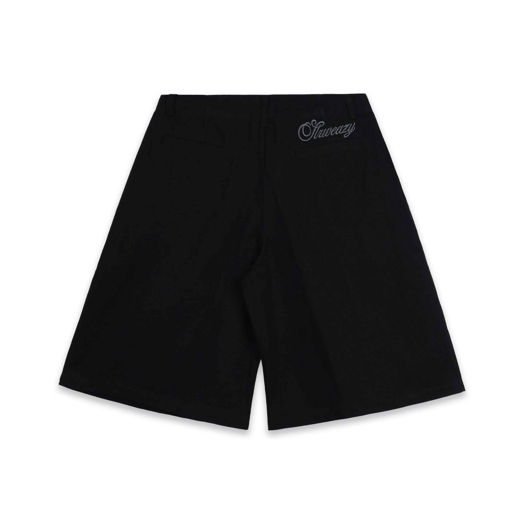  SWE PLEATED WIDE SHORTS - BLACK 