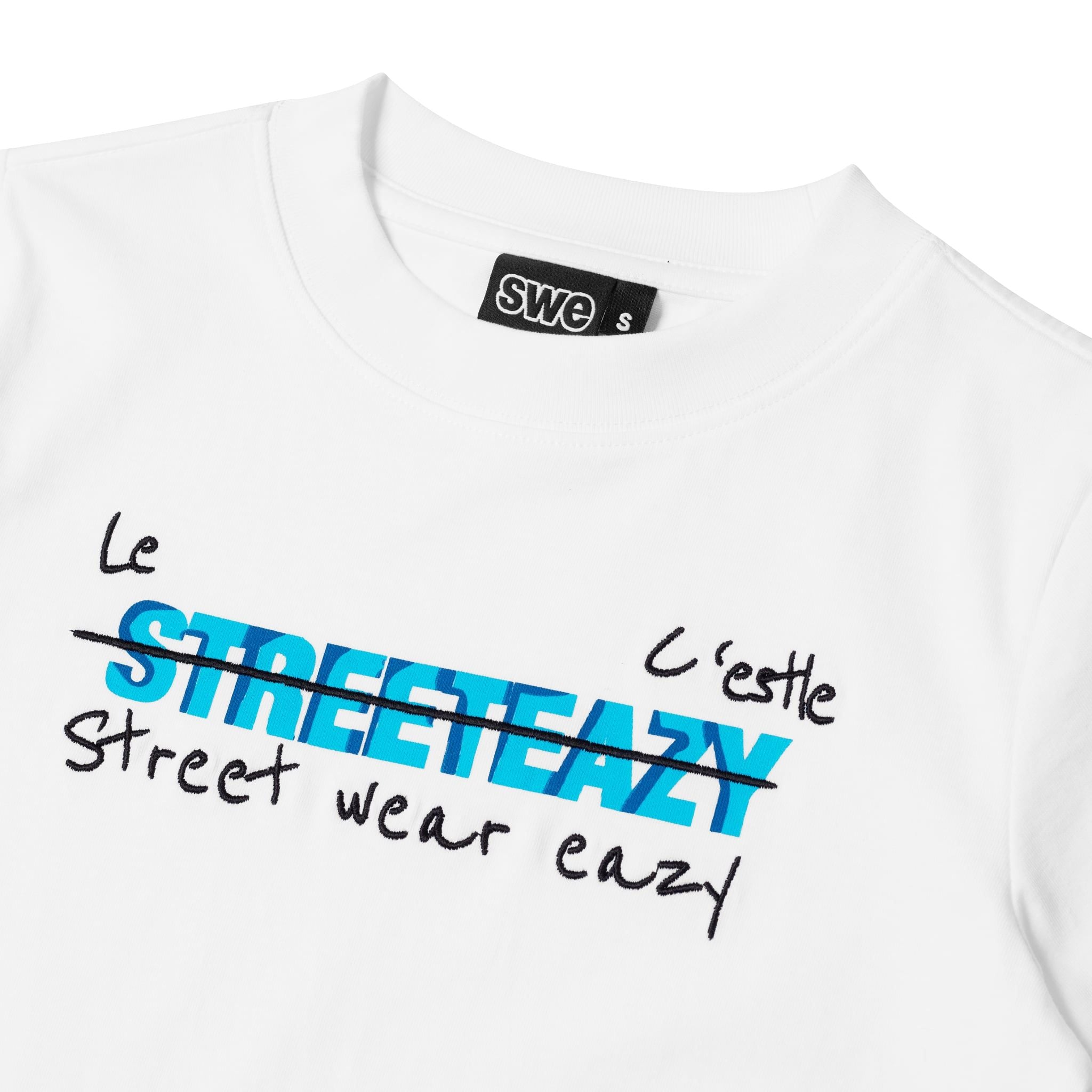  SWE SCRAWL BABY TEE - WHITE 