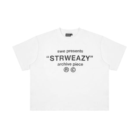  SWE ARCHIVE BOXY TEE - WHITE 