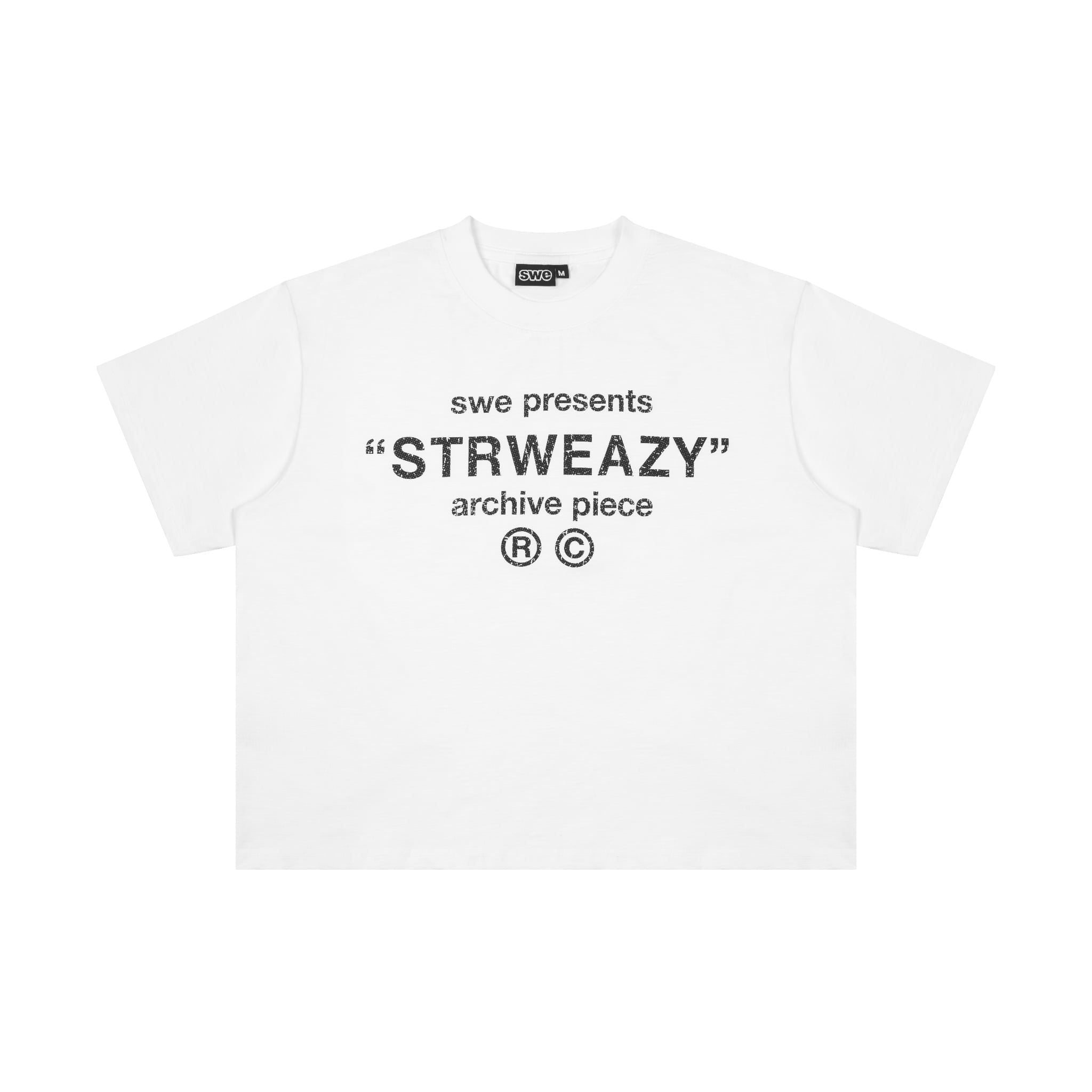  SWE ARCHIVE BOXY TEE - WHITE 