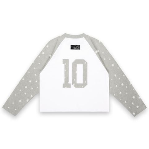  SWE STARFALL BOXY L/S TEE - GRAY/WHITE 