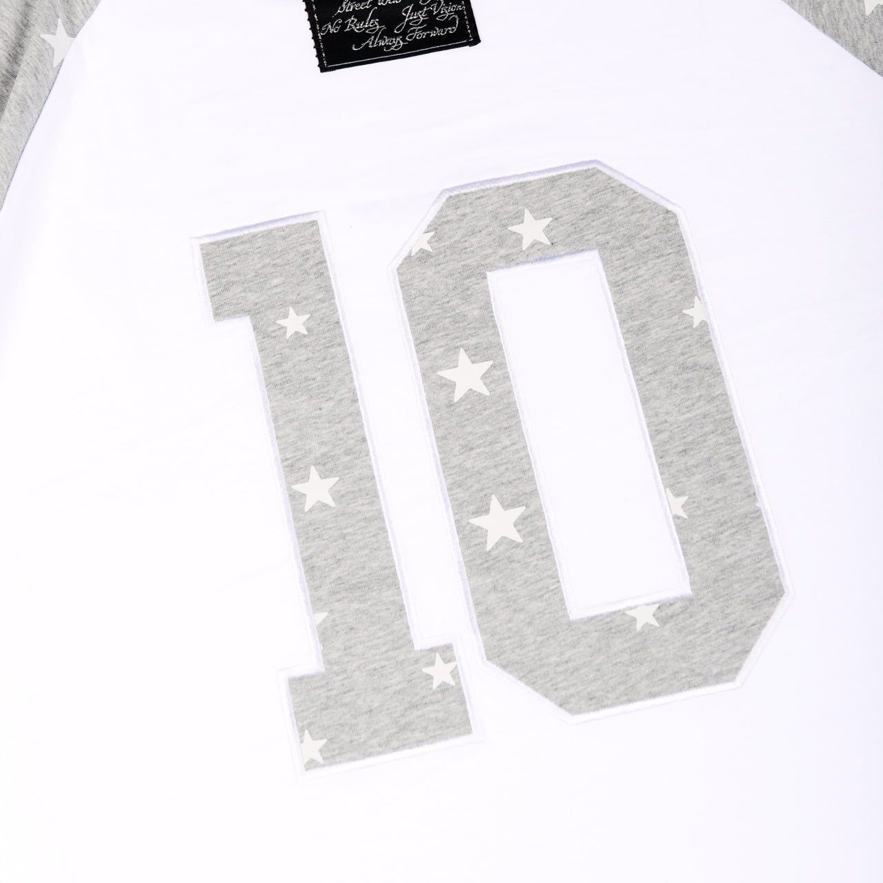  SWE STARFALL BOXY L/S TEE - GRAY/WHITE 