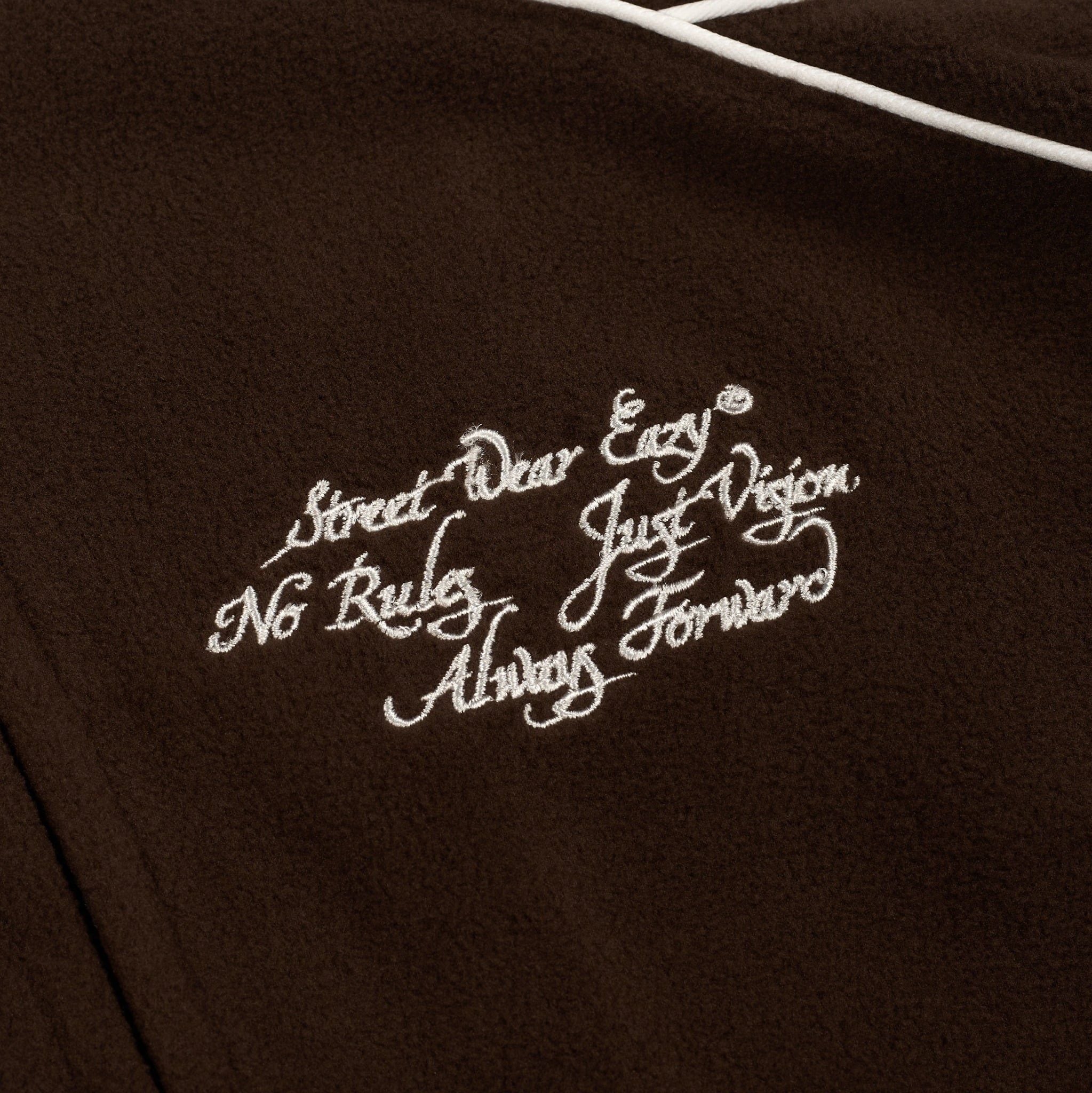  SWE TRACK FLEECE JACKET - BROWN 