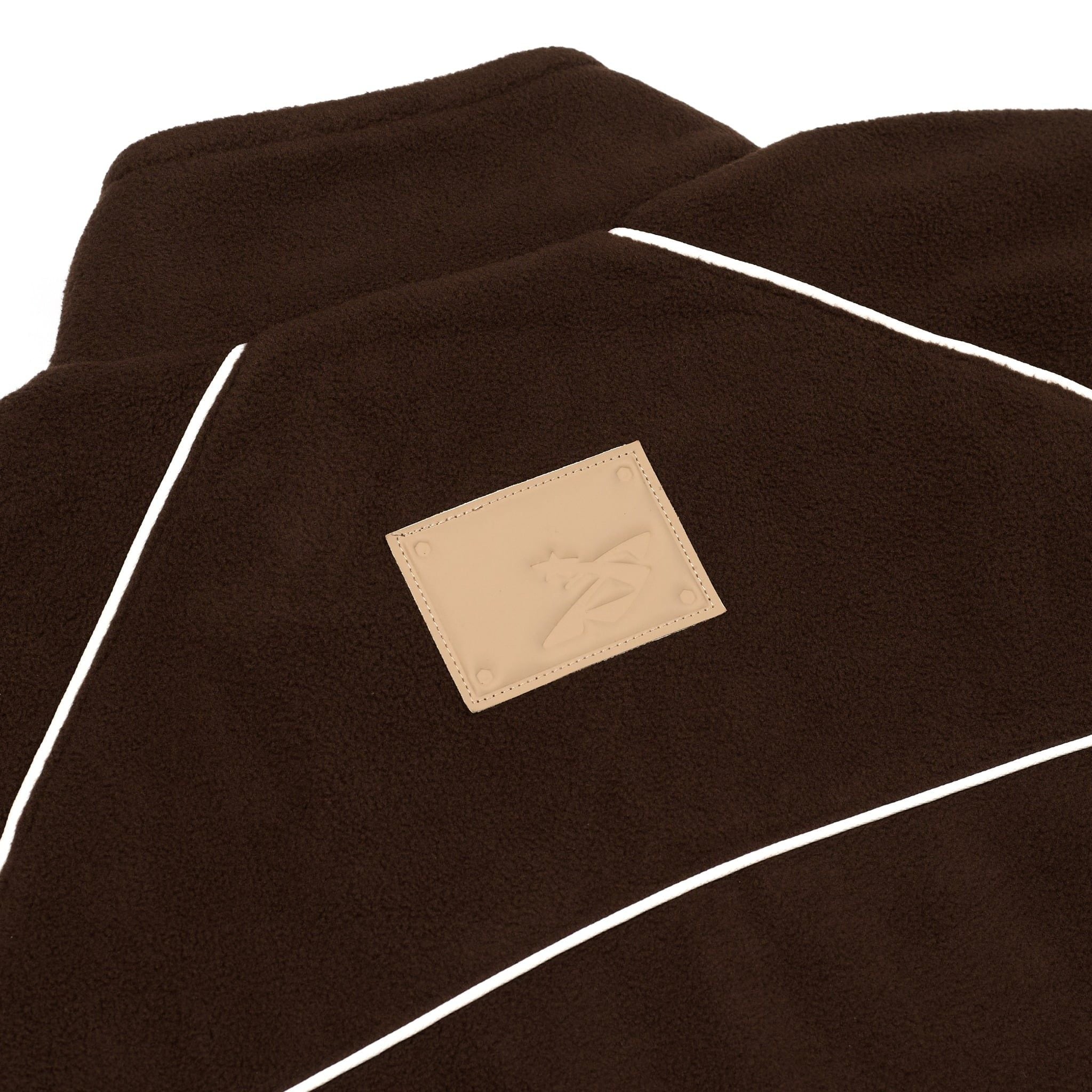  SWE TRACK FLEECE JACKET - BROWN 
