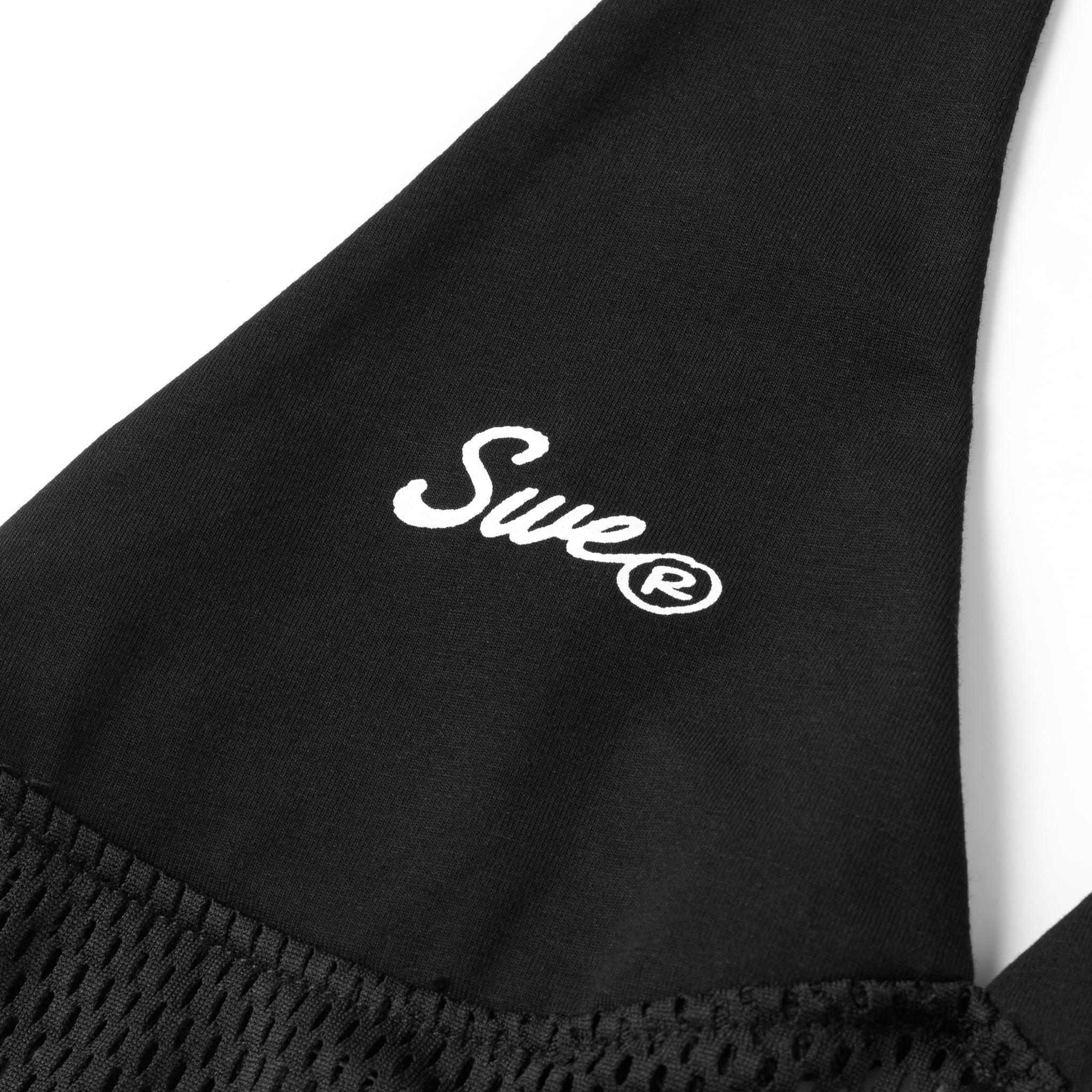  SWE HALTER MESH TOP - BLACK 