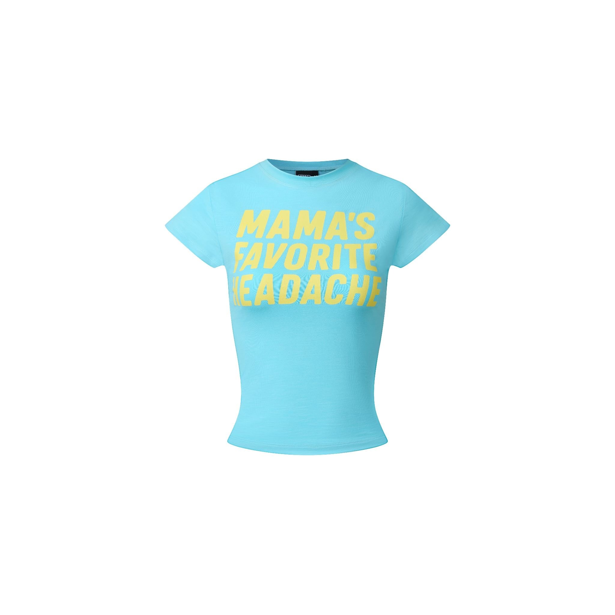  SWE MAMA FAVOR BABY TEE - CYAN 