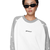  SWE STARFALL BOXY L/S TEE - GRAY/WHITE 