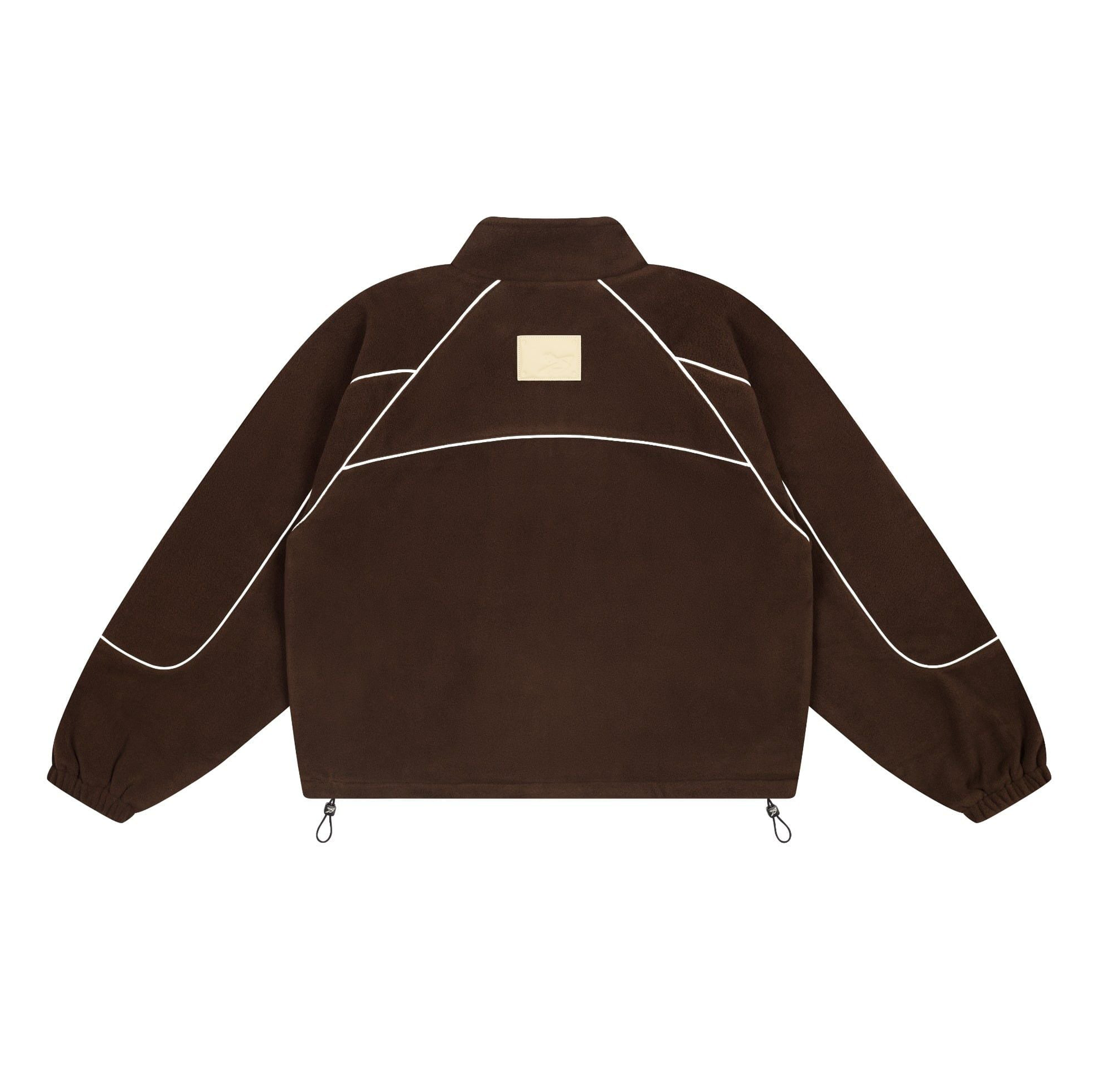  SWE TRACK FLEECE JACKET - BROWN 