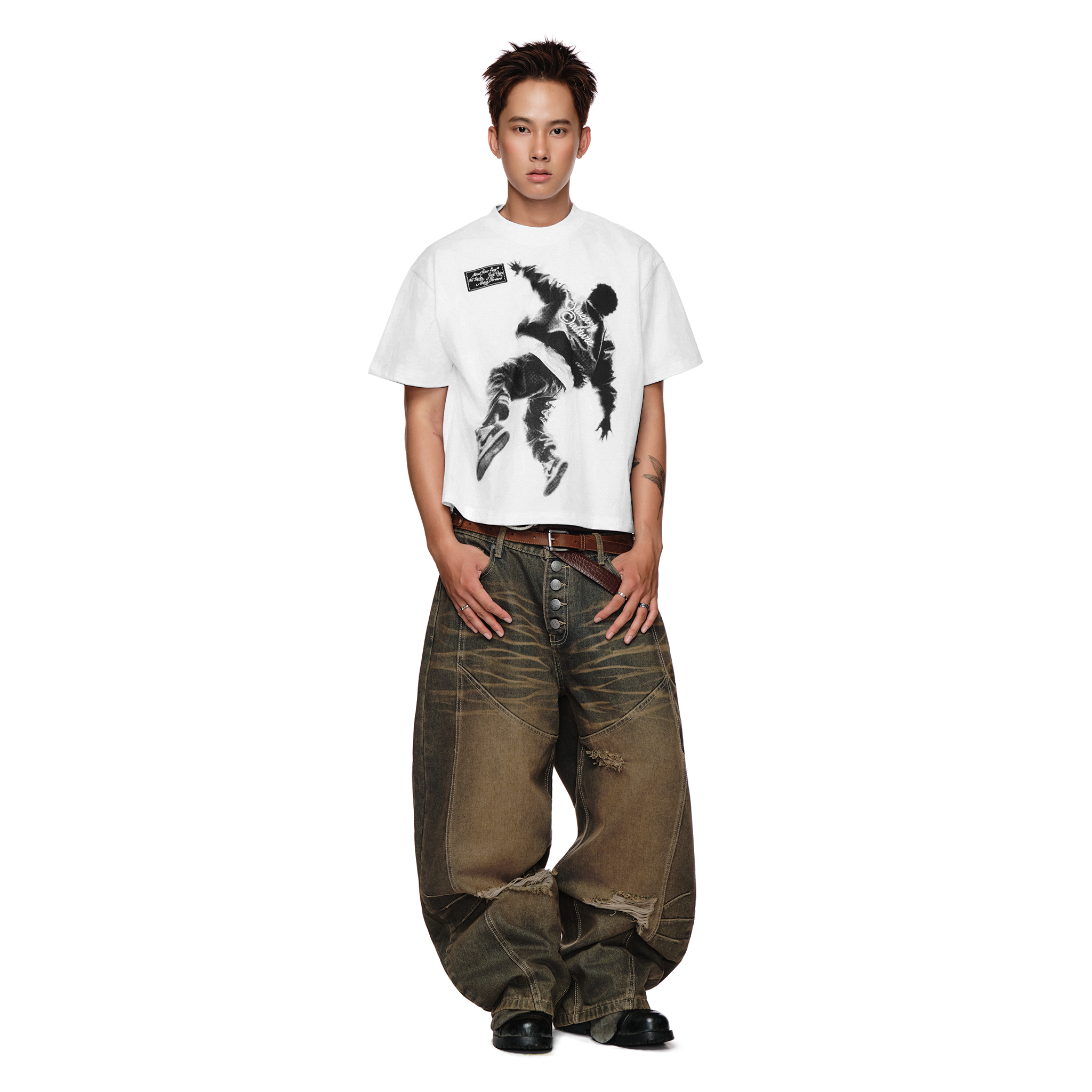 SWE JUMPMAN BOXY TEE - WHITE 