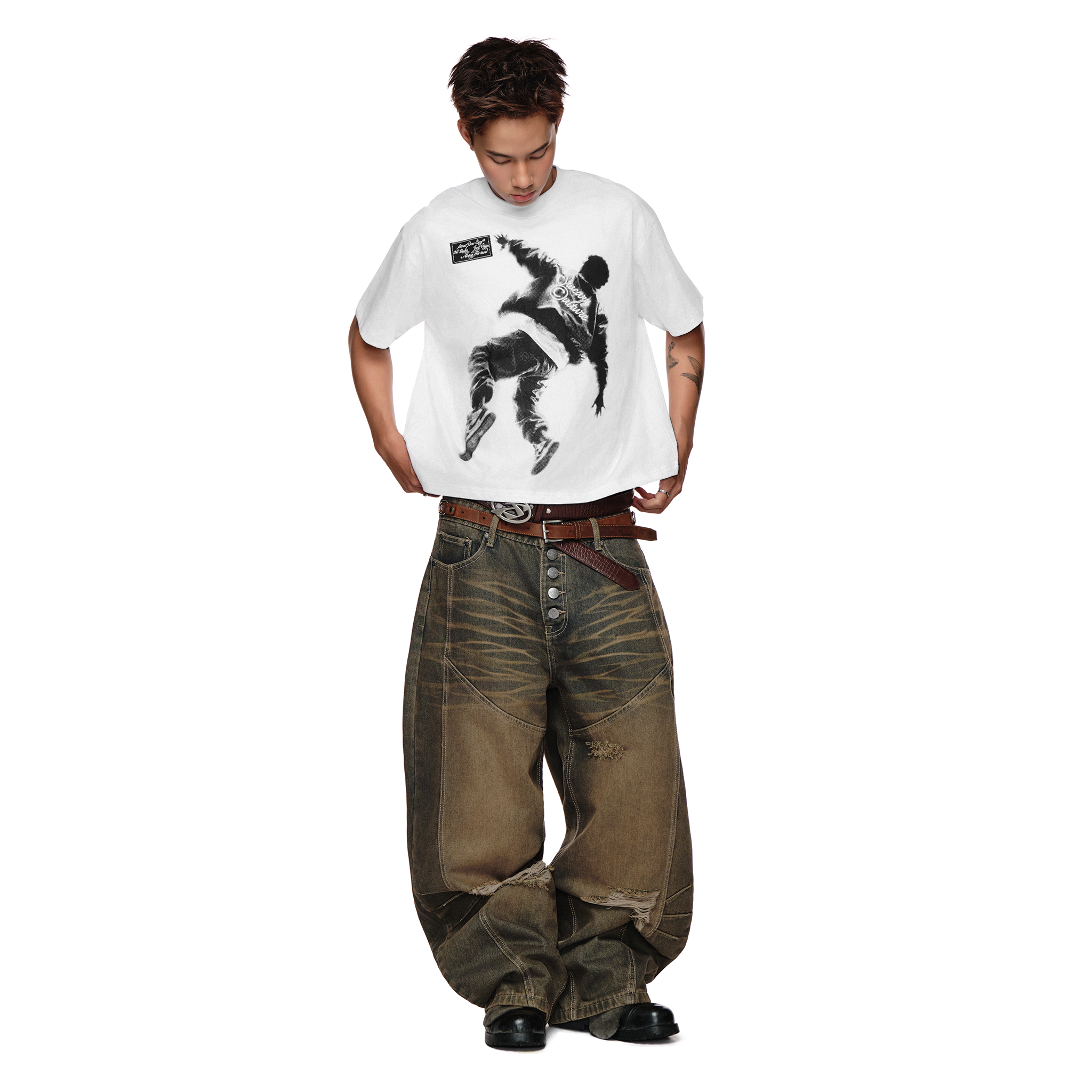  SWE JUMPMAN BOXY TEE - WHITE 