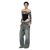  SWE OFF-SHOULDER CORSET TOP - BLACK 