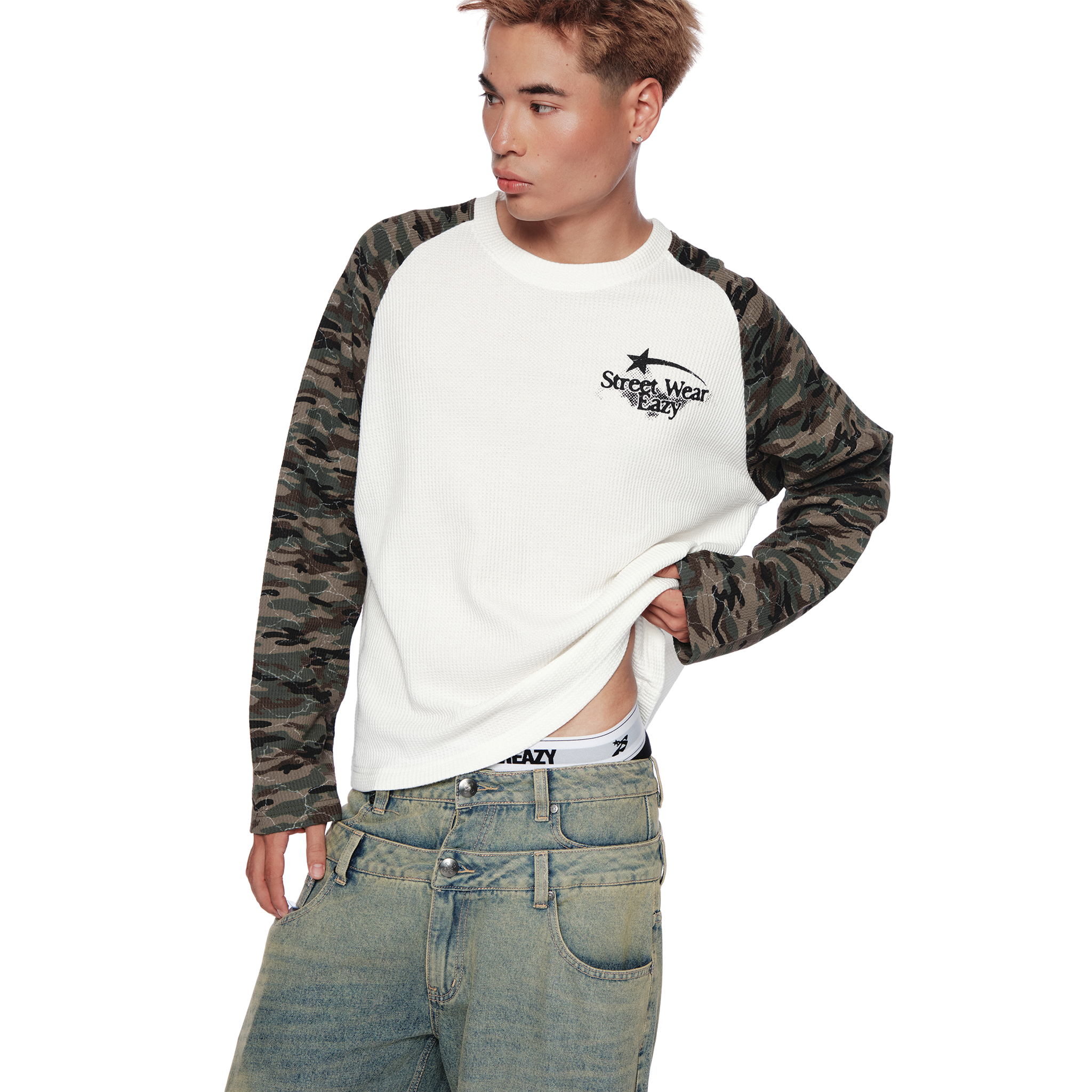  SWE CAMO RAGLAN L/S TEE 
