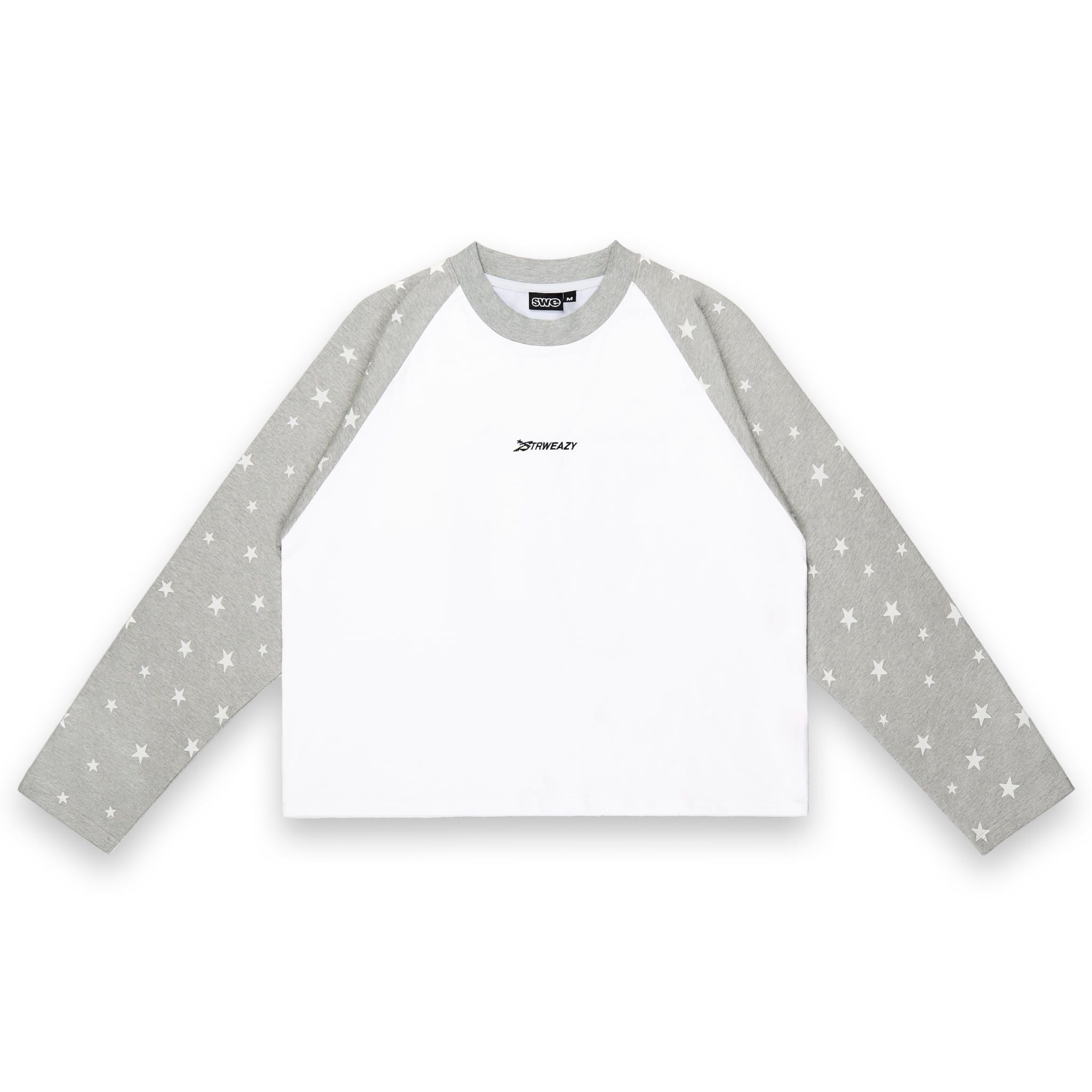  SWE STARFALL BOXY L/S TEE - GRAY/WHITE 