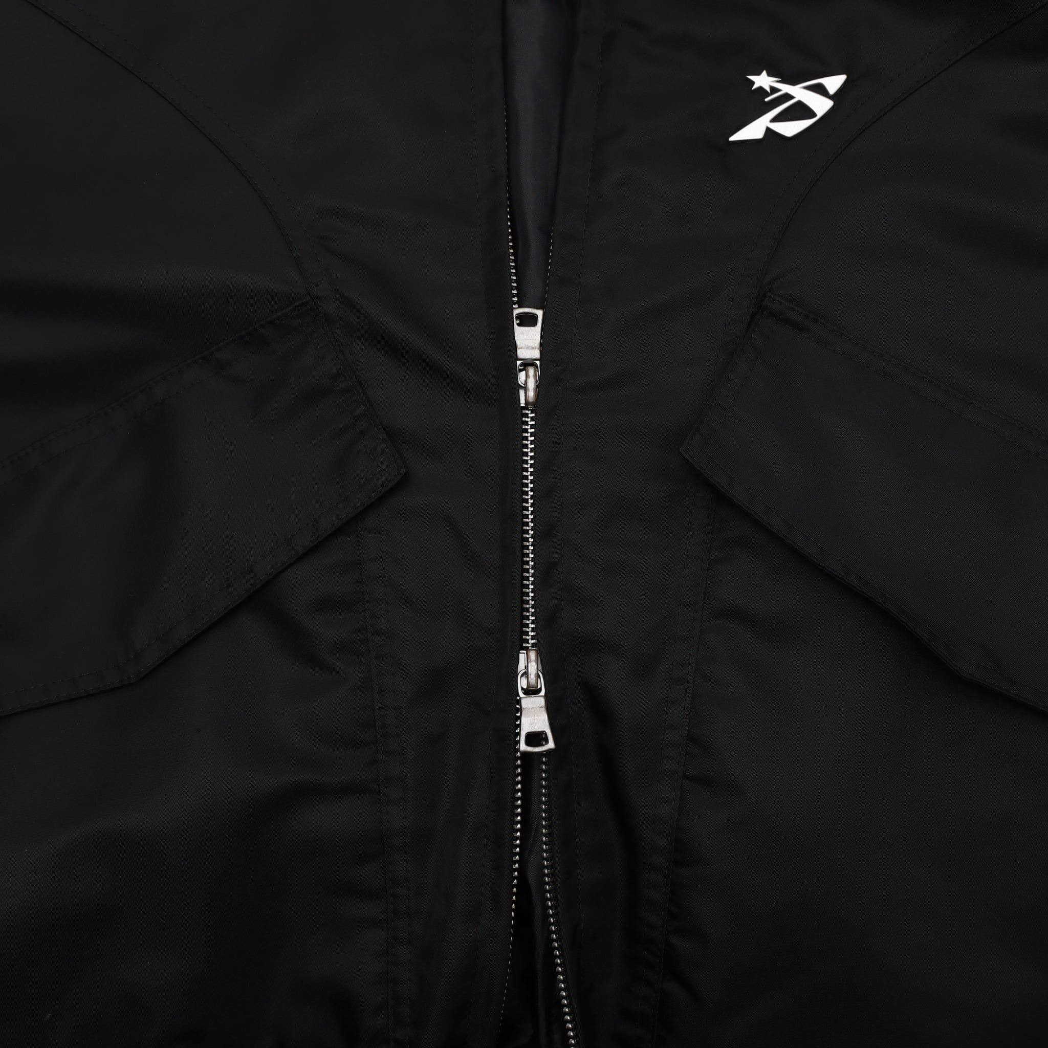  SWE BADGE BOMBER JACKET - BLACK 
