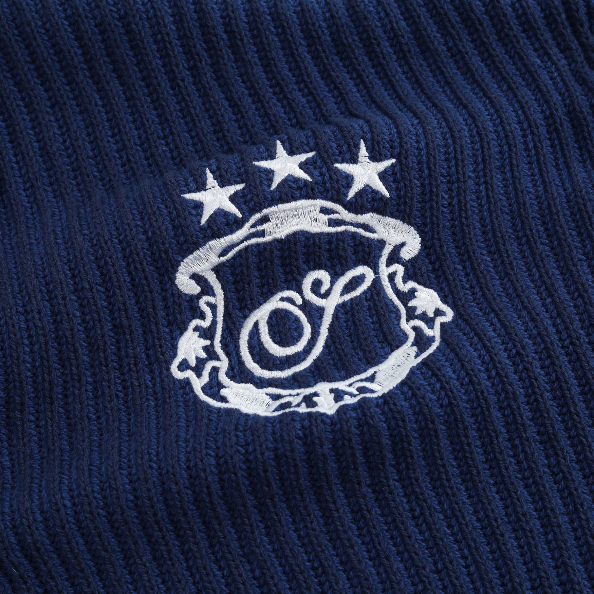  SWE L/S KNIT POLO - NAVY 