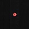  SWE RED BUTTON SHIRT - BLACK 