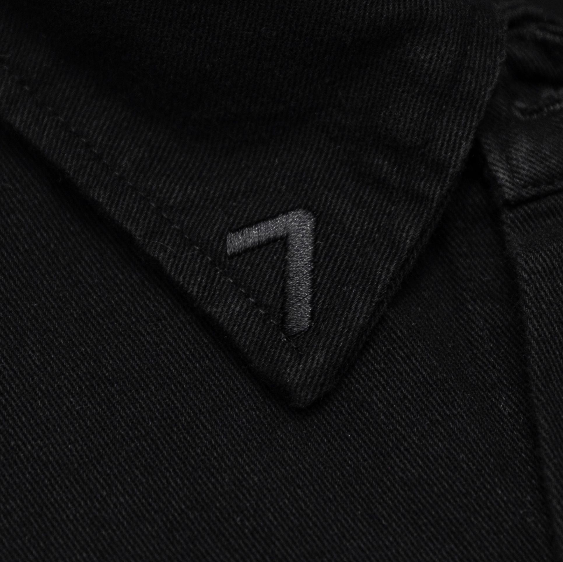  SWE RED BUTTON SHIRT - BLACK 