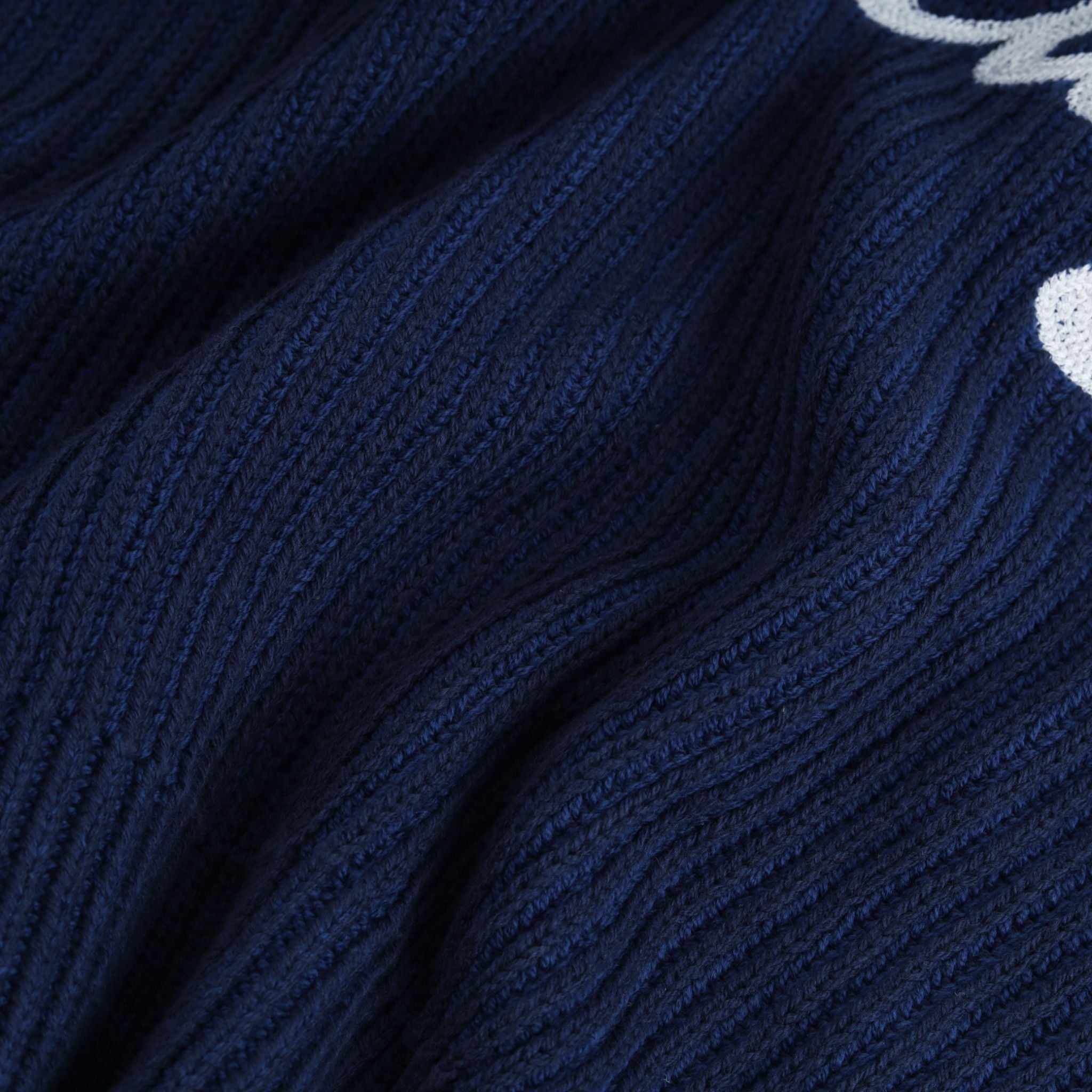  SWE L/S KNIT POLO - NAVY 