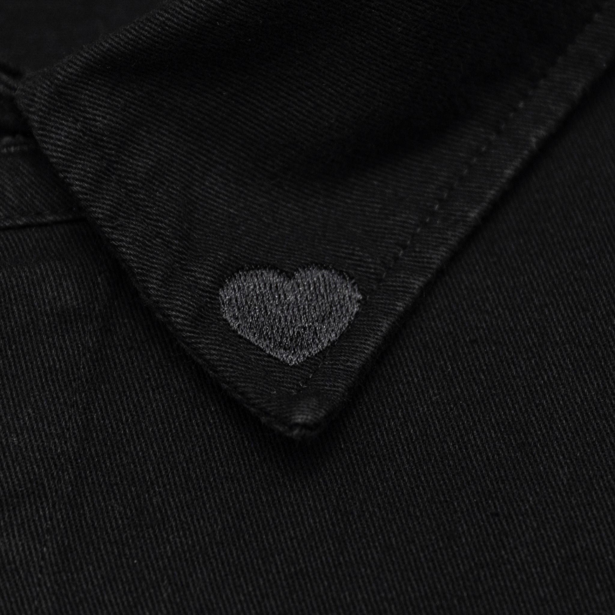  SWE RED BUTTON SHIRT - BLACK 