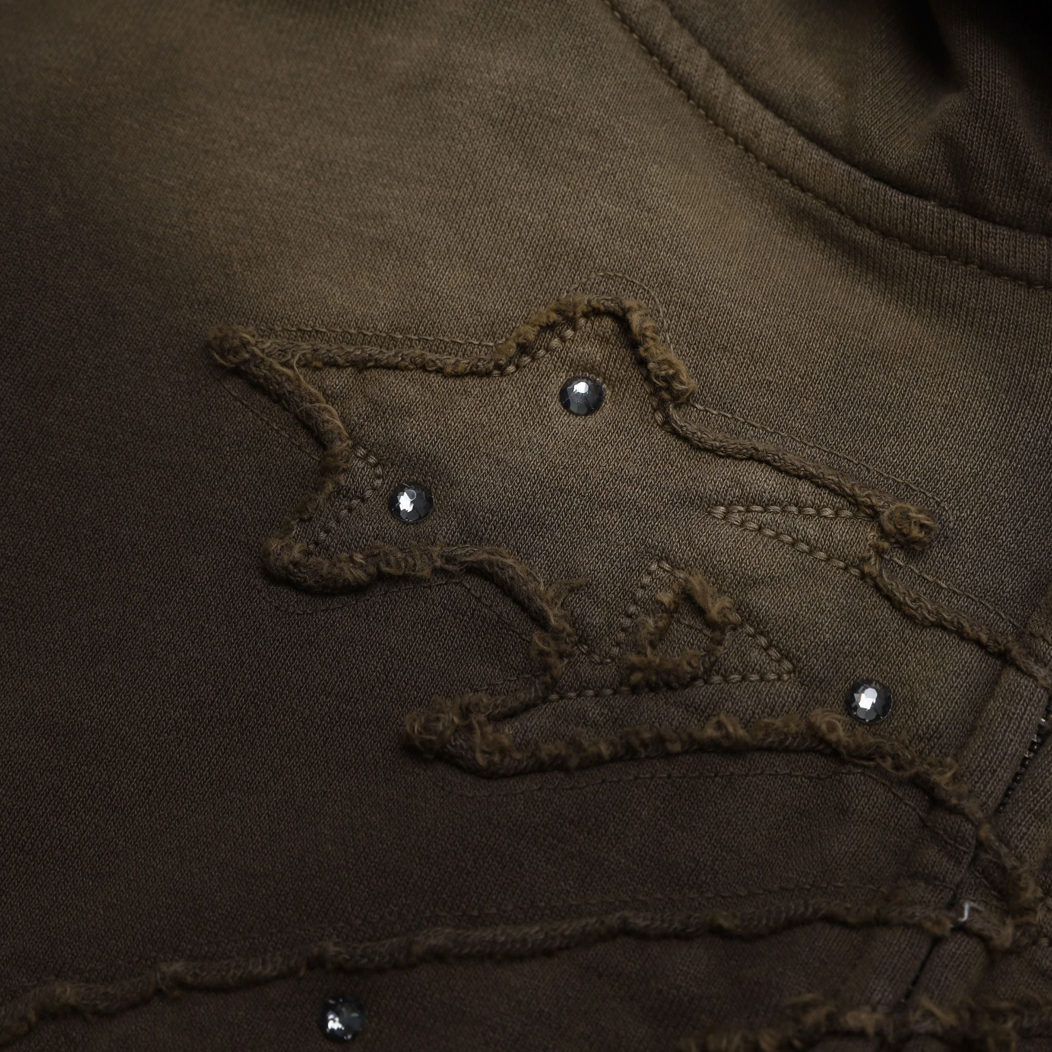  SWE RIDGE ZIP HOODIE - BROWN 