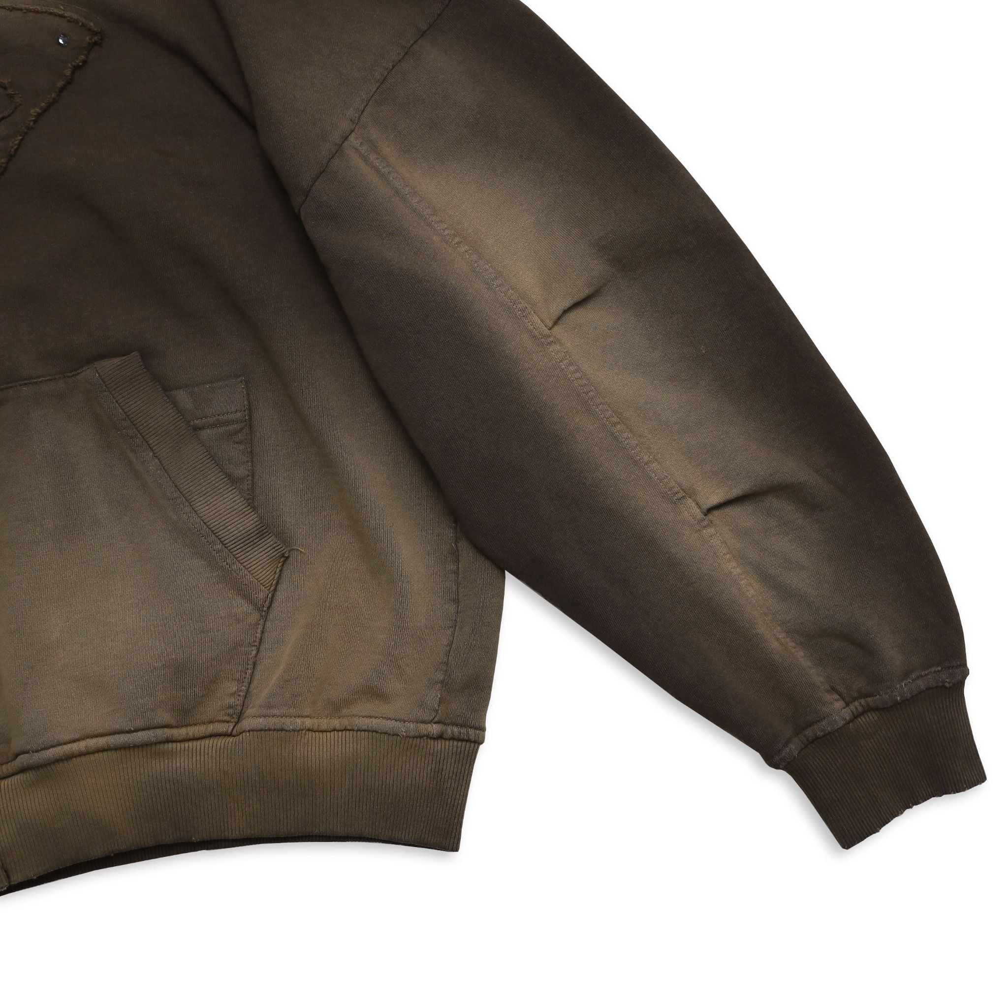  SWE RIDGE ZIP HOODIE - BROWN 