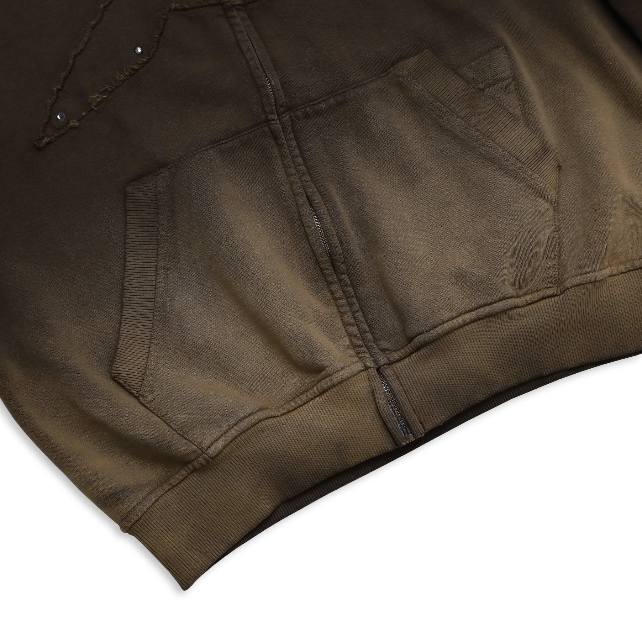  SWE RIDGE ZIP HOODIE - BROWN 