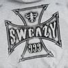  SWE CROSS ZIP HOODIE - GRAY 