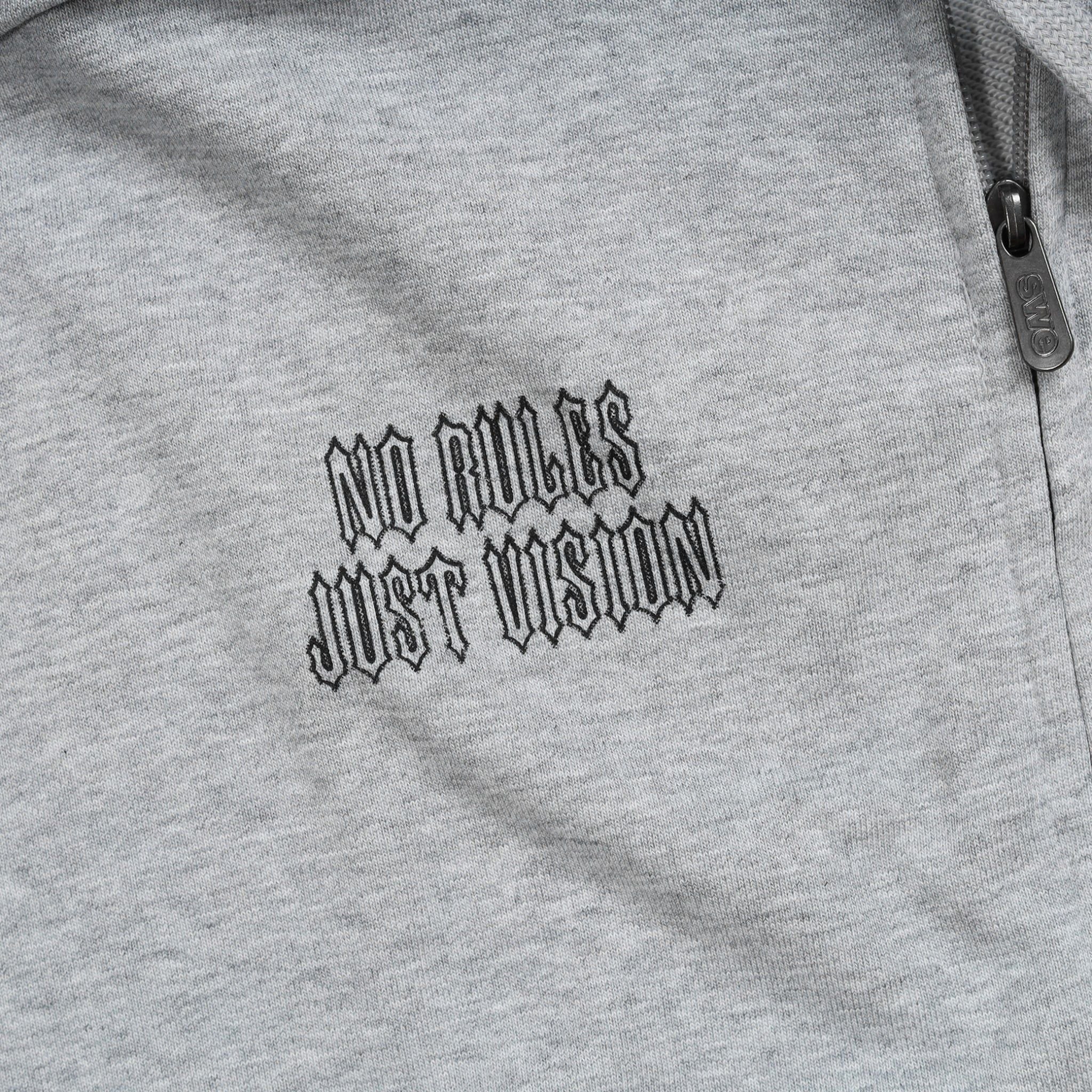  SWE CROSS ZIP HOODIE - GRAY 